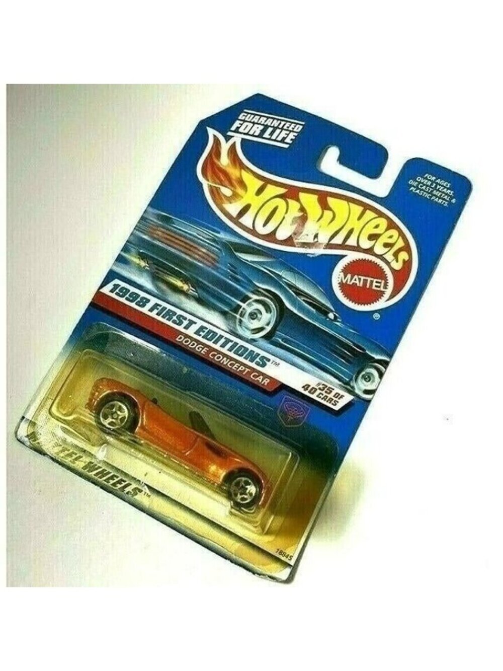 Vintage Die Cast Hot Wheels 1998 First Editions 35/40 Dodge Concept Car 672